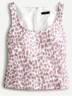 J. Crew Lilac Peplum Top